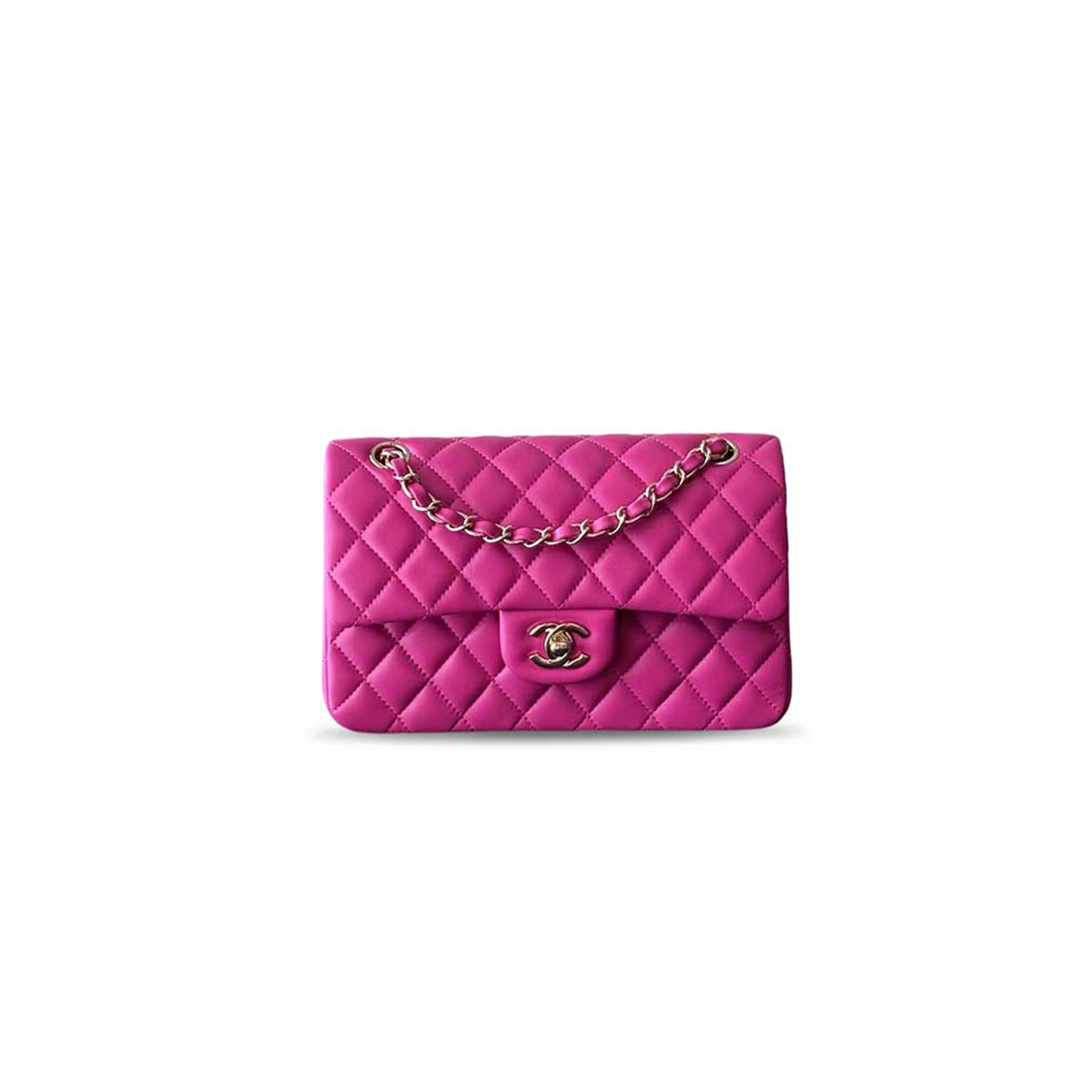 CHANEL LAMBSKIN SMALL CLASSIC FLAP BAG A01112 (23*14*6.5cm)